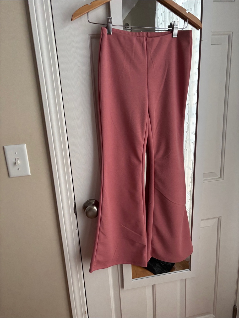 SHEIN Dusty Rose Flare Pants (pull on)